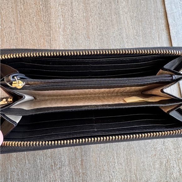 Kate Spade Black and White Polka Dot Zip Wallet - Picture 3 of 3